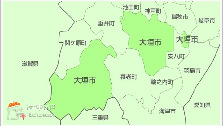 2ch：【悲报】日本岐阜县的飞地简直是丧心病狂