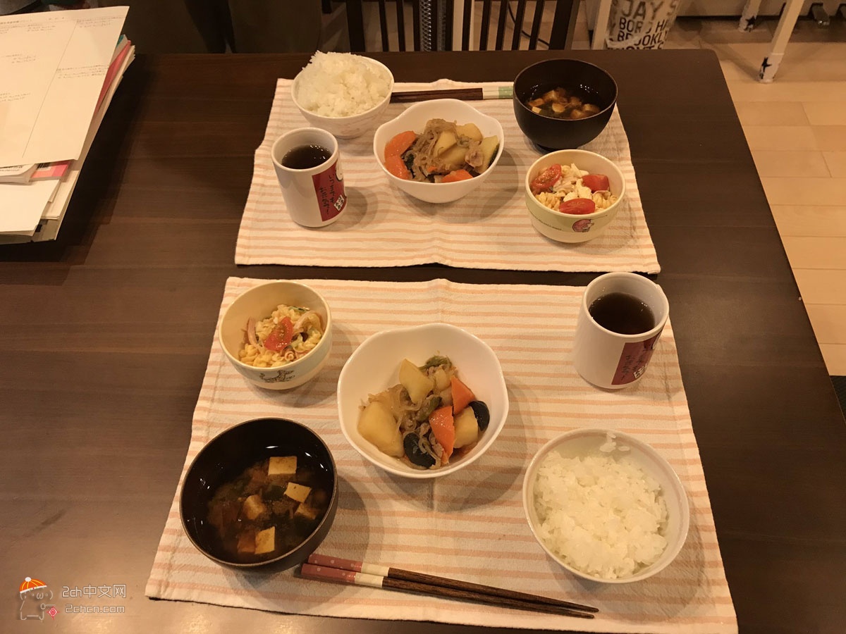 2ch：看看我34岁的老婆做的饭菜怎么样