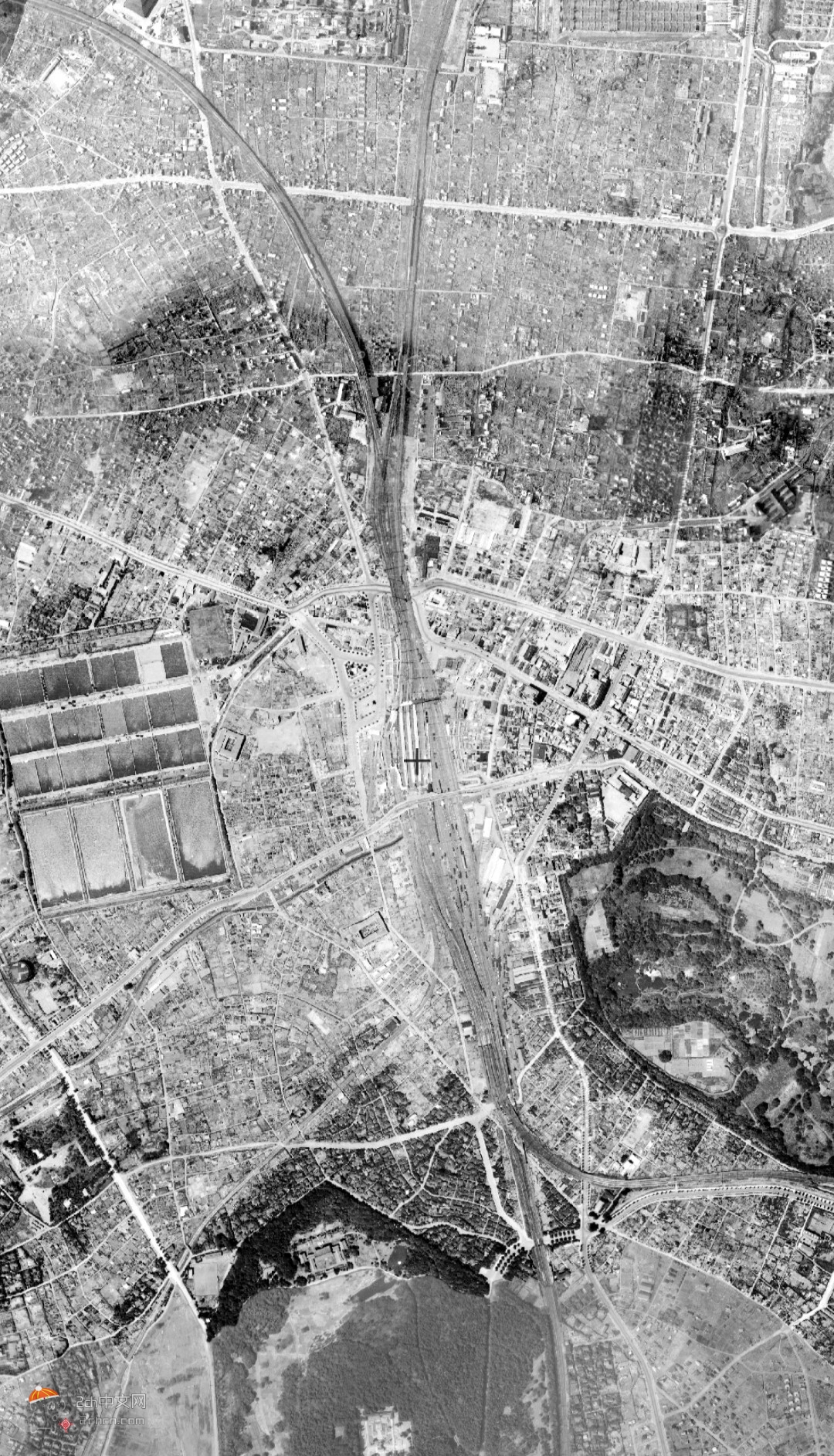 2ch：1945年的东京航空照和现在的对比wwww