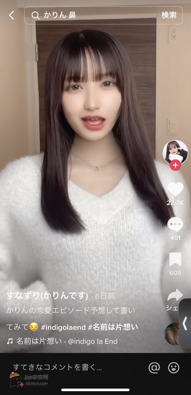 2ch：【悲报】滤镜加工败露的前美人TikToker被Z世代骂到停止活动
