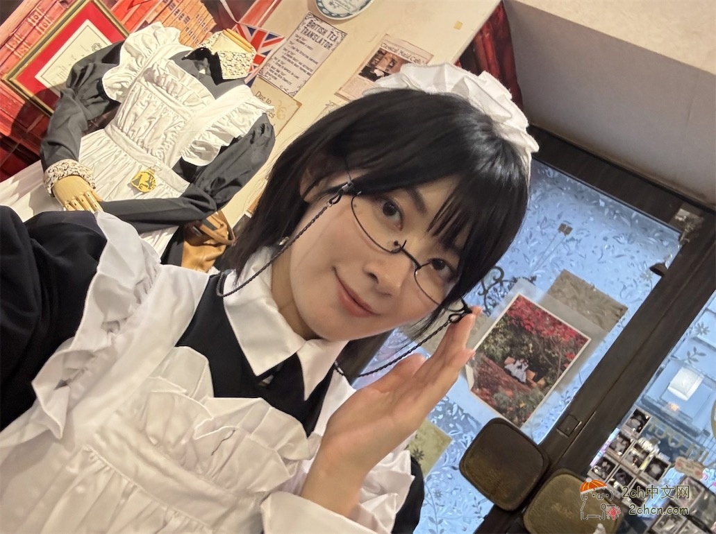 2ch：日本“弱男女神”桧山沙耶变成女仆了