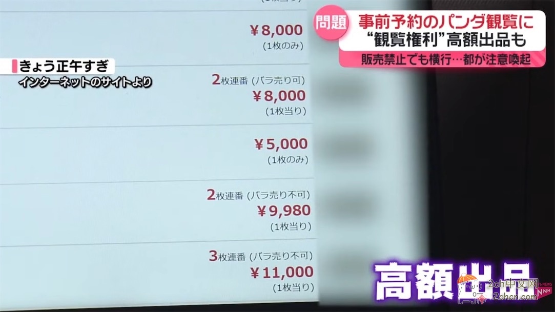 日本人开始了“熊猫预约争夺战” 黄牛在网上高价倒卖