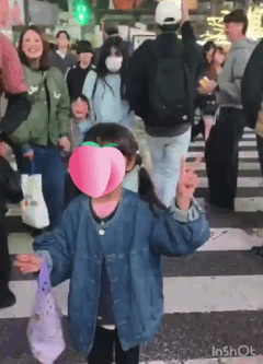 来自中国台湾的小女孩在日本旅游时被日本大妈狠狠撞倒