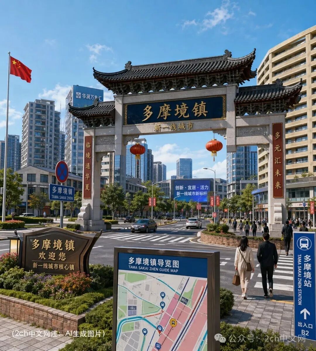 日本网民用AI对当地进行中国风改造，结果超乎想象