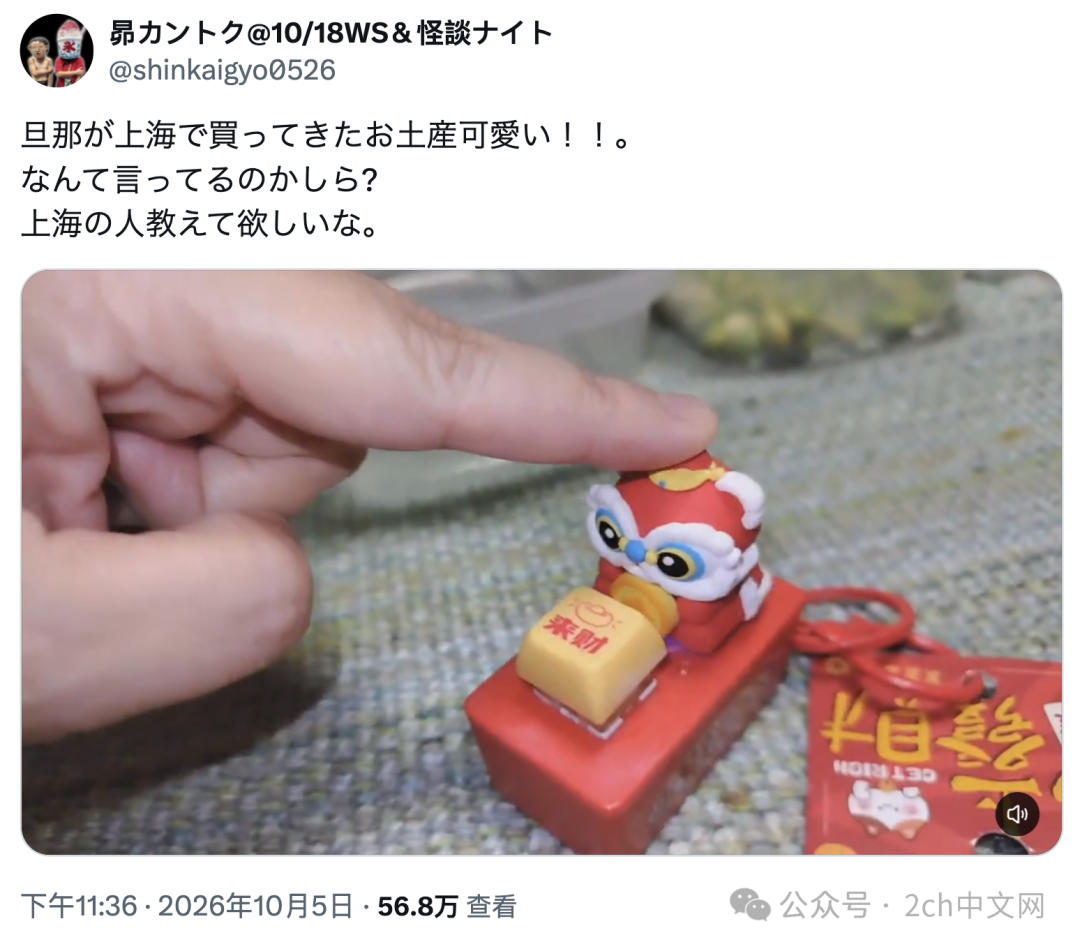 日本网民：老公从上海带回了特产，上海人帮忙听听都说了些什么